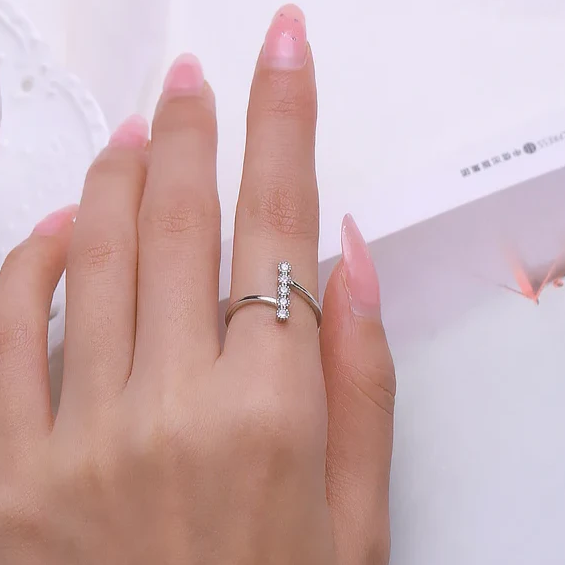 Radiant Elegance Sterling Silver Ring